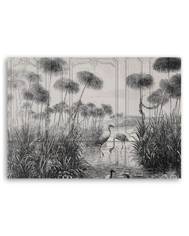 Modernes Wandbild - Vögel im Teich | Feeby