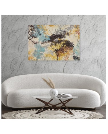 Bild auf Leinwand - Herbst Wald Bäume | Feeby