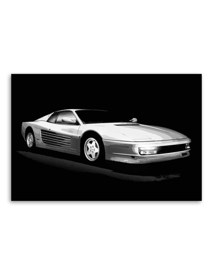 Obrazy z samochodami do biura - Ferrari Testarossa | FEEBY