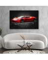 Obrazy z samochodami do biura - Czerwony Aston Martin | FEEBY