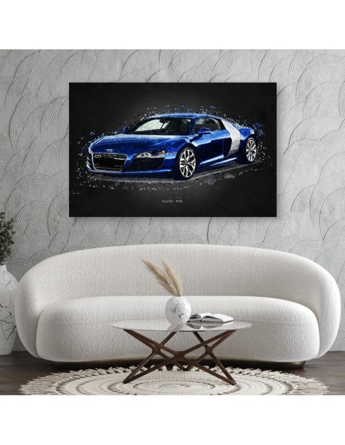 Obrazy z samochodami do biura - Audi R8 | FEEBY