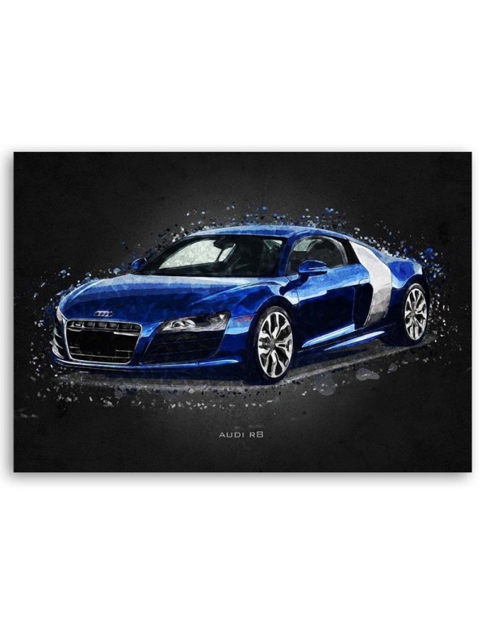 Obrazy z samochodami do biura - Audi R8 | FEEBY