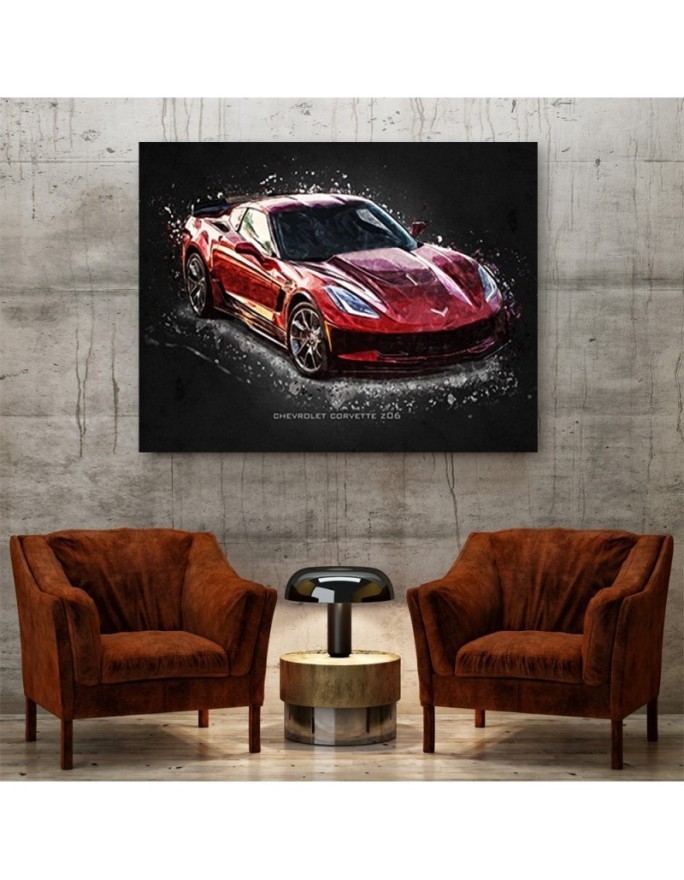 Obrazy z samochodami - Chevrolet Corvette Z06 | FEEBY