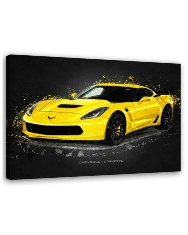 Automotive Canvas prints - Chevrolet corvette | FEEBY