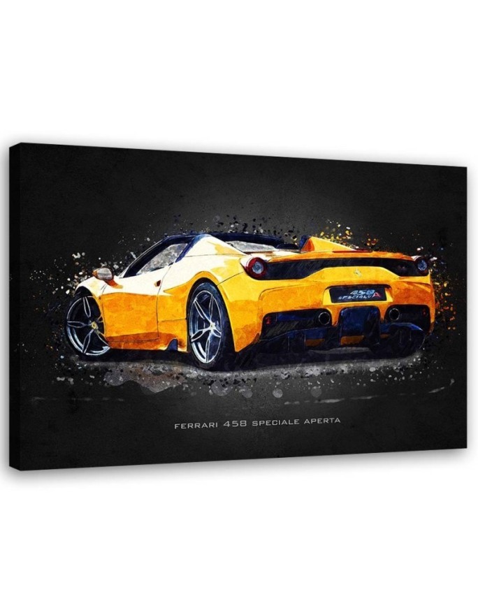 Obrazy z samochodami do biura - Ferrari 458 Aperta | FEEBY