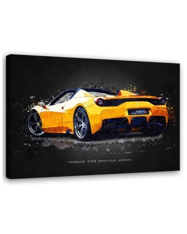 Obrazy z samochodami do biura - Ferrari 458 Aperta | FEEBY