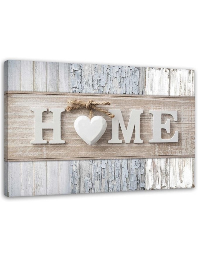 Modernes Wandbild - Home Herz Shabby Chic | Feeby