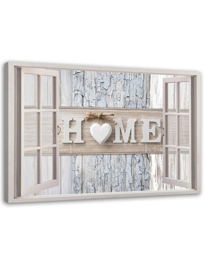 Leinwandbild - Fensterblick Home Shabby Chic | Feeby