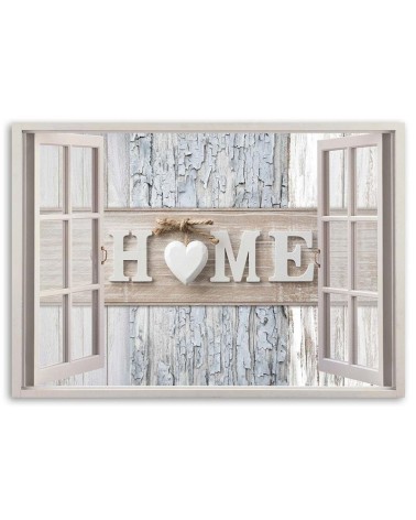 Leinwandbild - Fensterblick Home Shabby Chic | Feeby