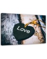 Obraz ścienny do salonu - Serce z napisem Love | FEEBY