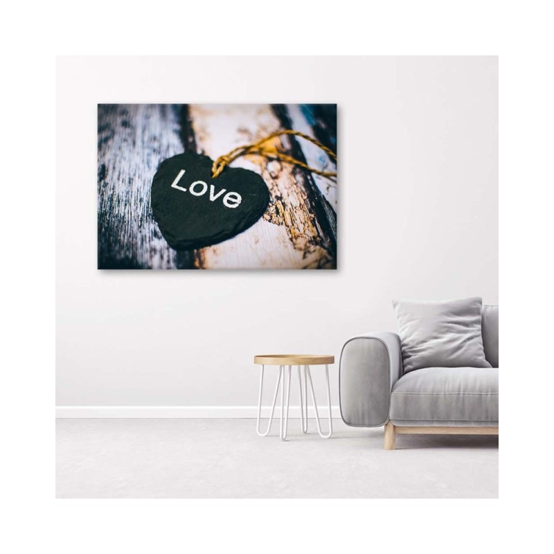 Leinwandbild - Anhänger mit Love-Inschrift | Feeby