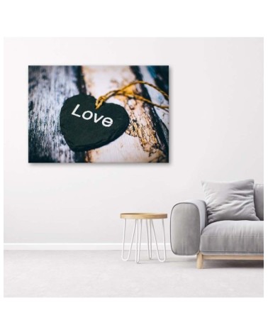 Leinwandbild - Anhänger mit Love-Inschrift | Feeby