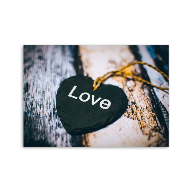 Leinwandbild - Anhänger mit Love-Inschrift | Feeby