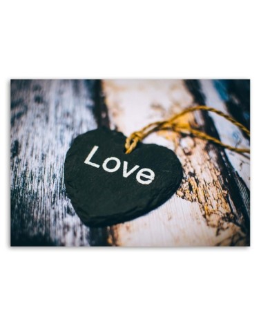 Leinwandbild - Anhänger mit Love-Inschrift | Feeby