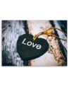 Obraz ścienny do salonu - Serce z napisem Love | FEEBY