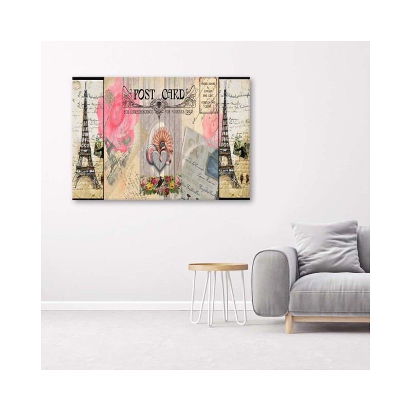Leinwandbild modern - Postkarte aus Frankreich | Feeby