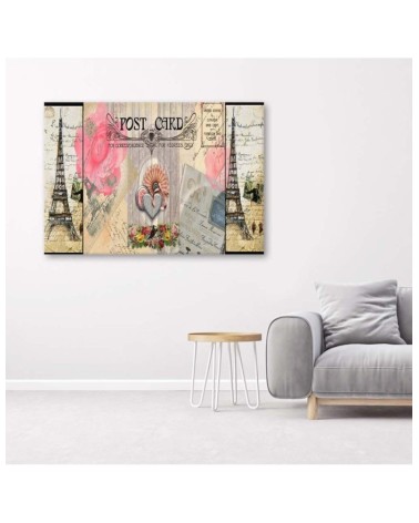 Leinwandbild modern - Postkarte aus Frankreich | Feeby