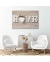 Obraz do salonu canvas - Napis Home w jasnej tonacji | FEEBY