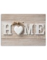 Obraz do salonu canvas - Napis Home w jasnej tonacji | FEEBY
