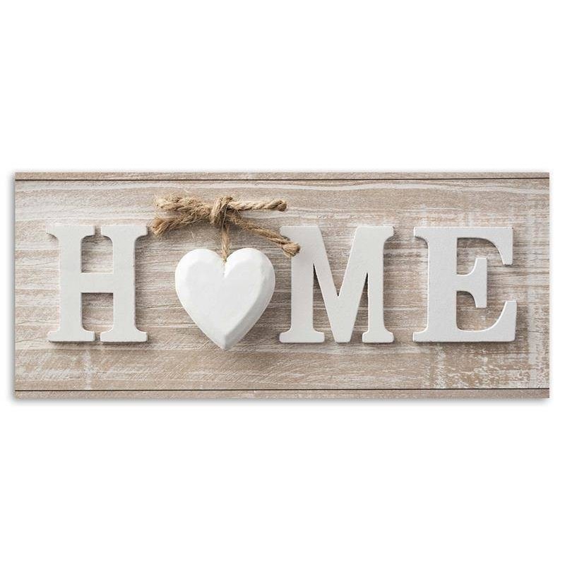 Bild - Hausaufschrift mit einem Herz auf einer hellen Tafel | Feeby