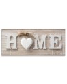 Obraz do salonu canvas - Napis Home z sercem | FEEBY