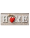 Napis Home z czerwonym sercem - Obraz dekoracyjny | FEEBY