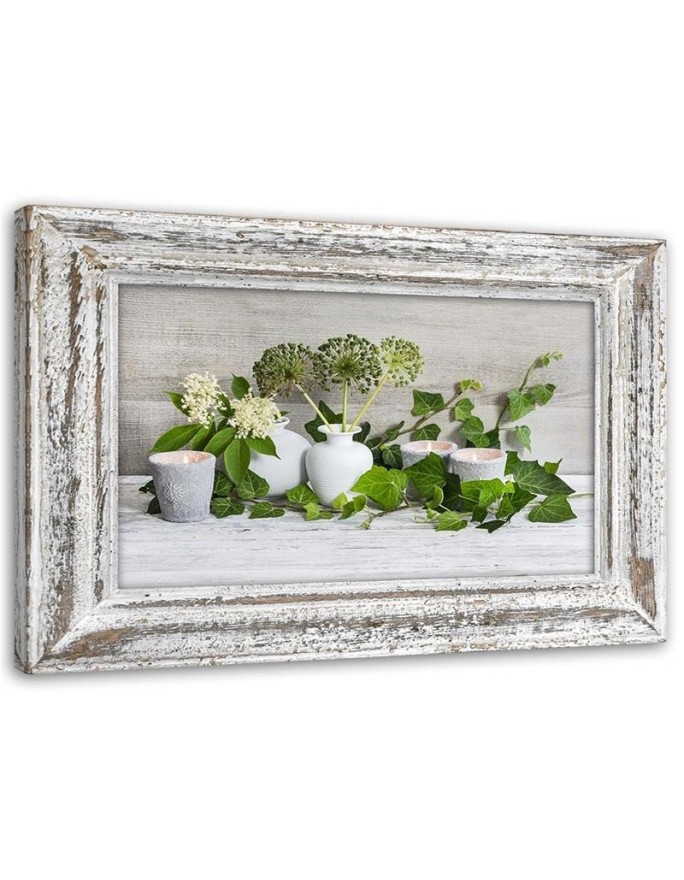 Dekoratives Leinwandbild - Stilleben im Shabby-Chic-Stil | Feeby