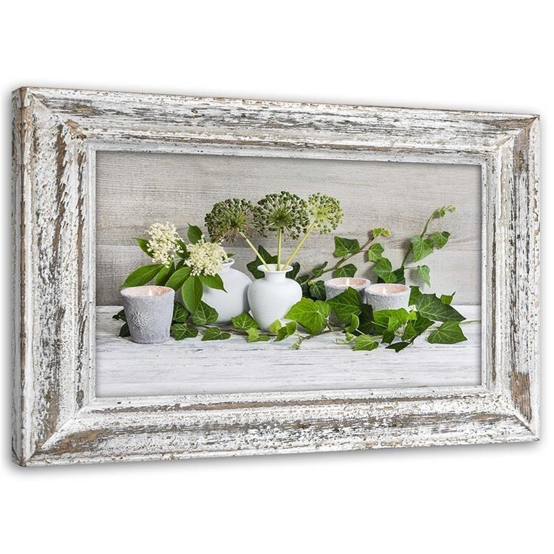 Martwa natura w stylu shabby chic - Wydruk na płótnie | FEEBY