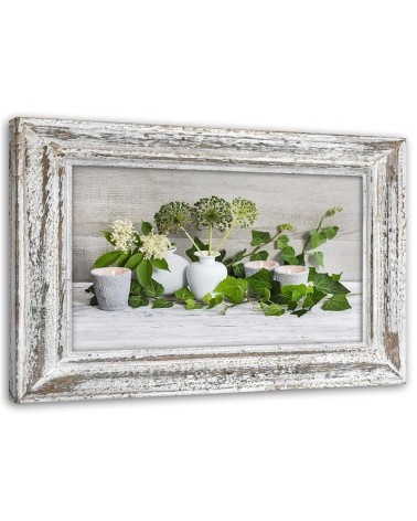 Dekoratives Leinwandbild - Stilleben im Shabby-Chic-Stil | Feeby