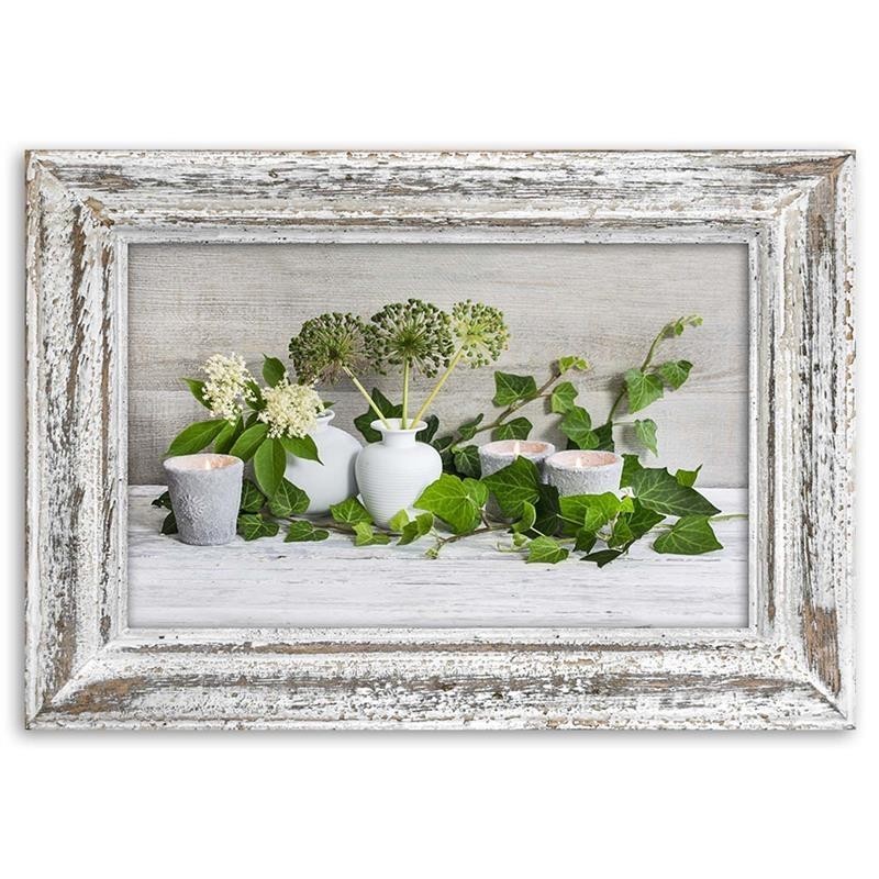 Dekoratives Leinwandbild - Stilleben im Shabby-Chic-Stil | Feeby