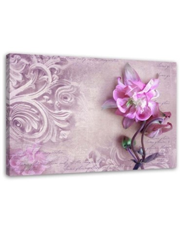 Flower and plant motif - Canvas print for the bedroom | FEEBY