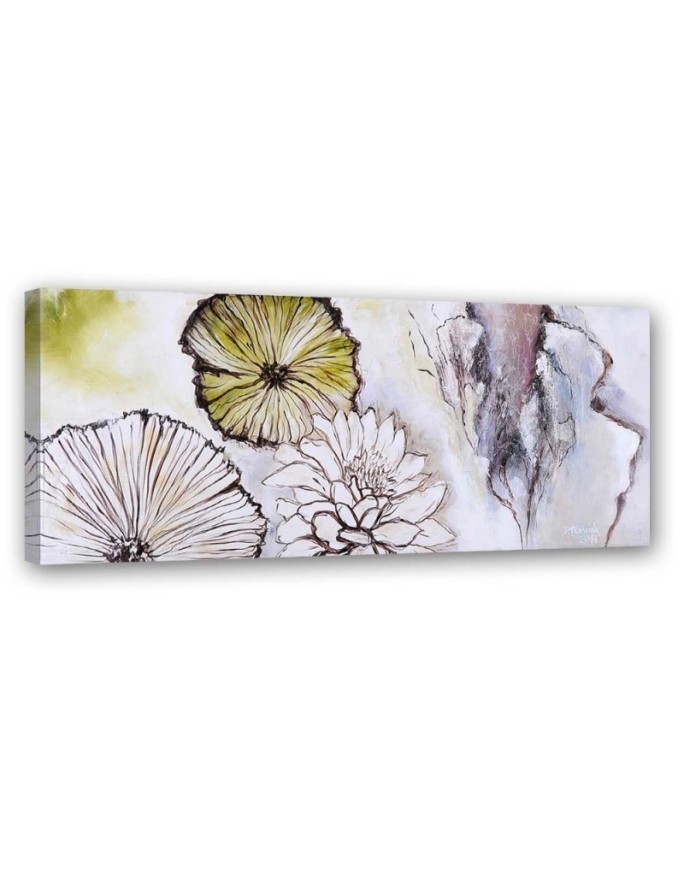 Leinwandbild - Panorama der Blumen | Feeby