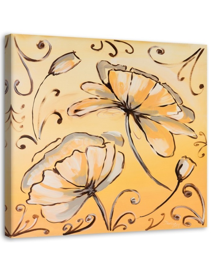 Bild auf Leinwand - Gelbe Blumen | Feeby