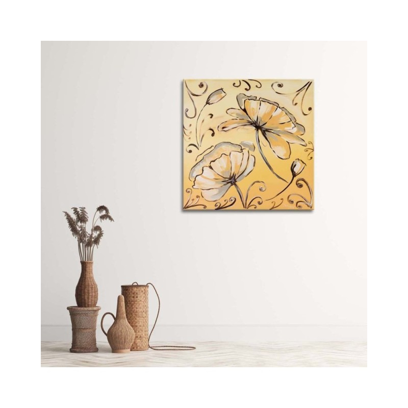 Bild auf Leinwand - Gelbe Blumen | Feeby