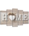 Napis Home w skandynawskiej stylistyce - Obraz ścienny | FEEBY