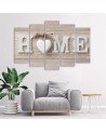 Napis Home w skandynawskiej stylistyce - Obraz ścienny | FEEBY