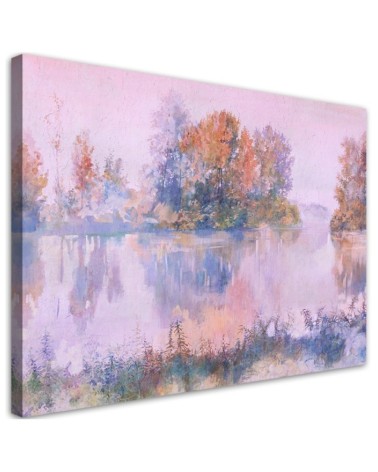 Bedroom Canvas painting - Lake view landscape | FEEBY
