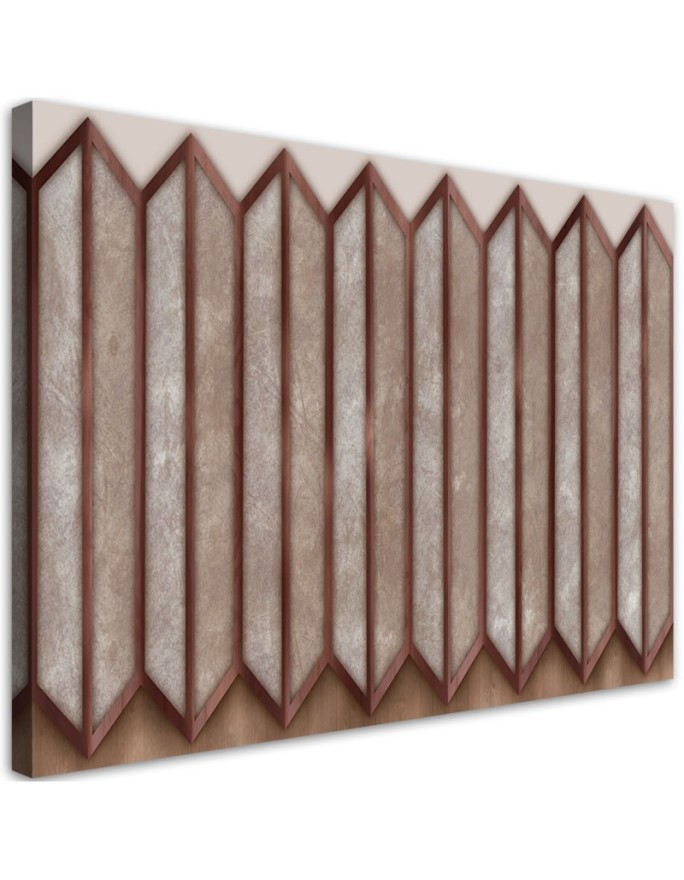 Modernes Wandbild - Buntes 3D -Fenster | Feeby