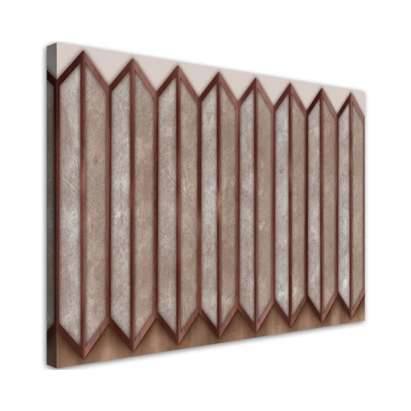 Modernes Wandbild - Buntes 3D -Fenster | Feeby