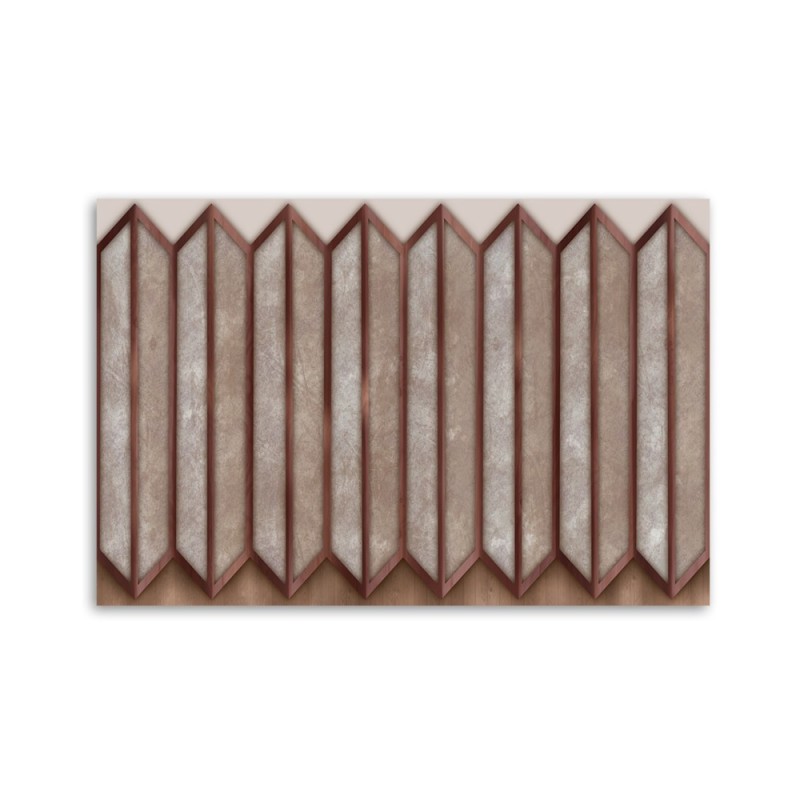 Modernes Wandbild - Buntes 3D -Fenster | Feeby