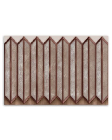 Modernes Wandbild - Buntes 3D -Fenster | Feeby