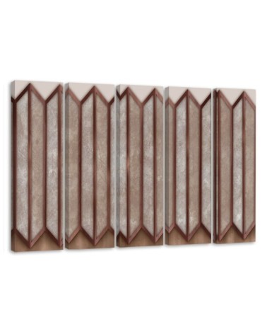 Leinwandbild modern - Buntes 3D -Fenster | Feeby