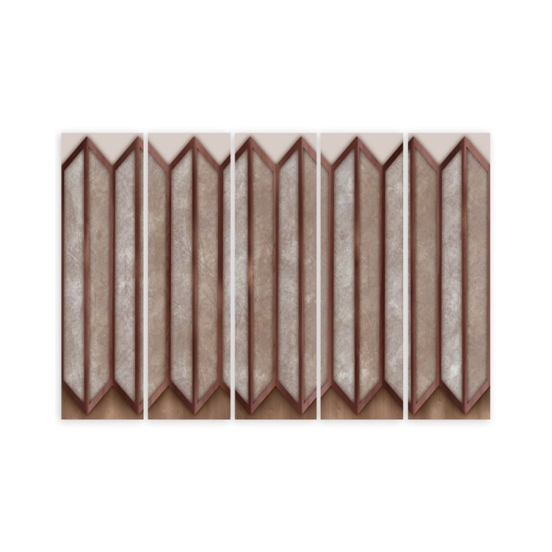 Leinwandbild modern - Buntes 3D -Fenster | Feeby