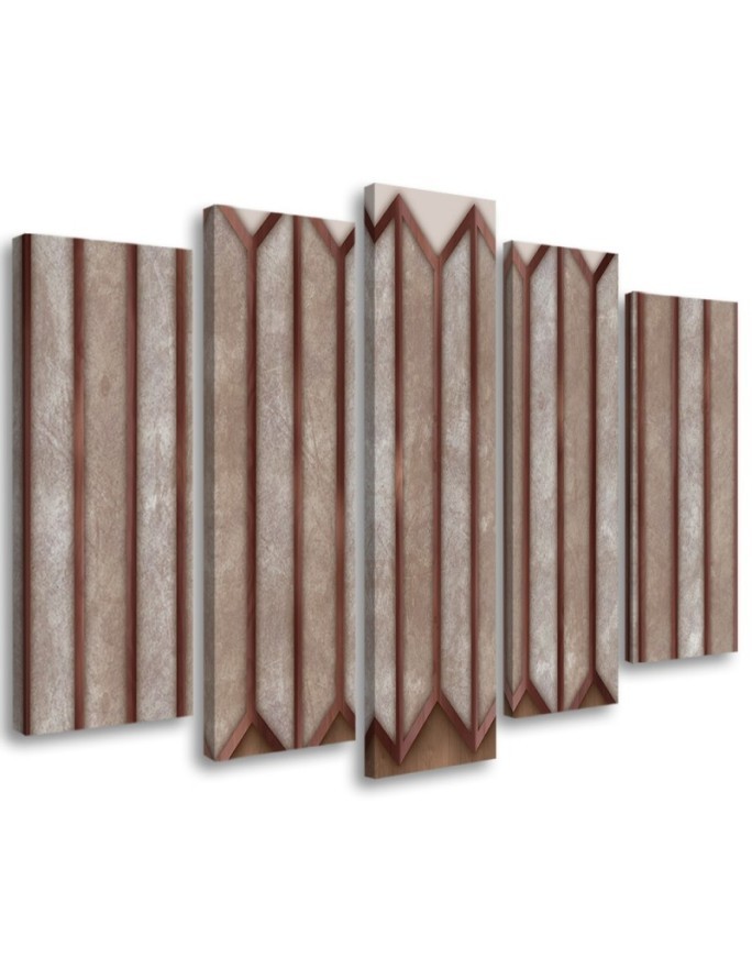 Modernes Wandbild - Buntes 3D -Fenster | Feeby