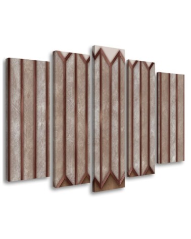 Modernes Wandbild - Buntes 3D -Fenster | Feeby