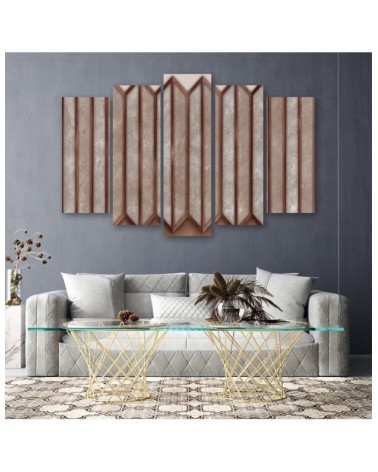 Modernes Wandbild - Buntes 3D -Fenster | Feeby