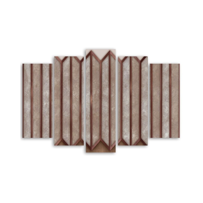 Modernes Wandbild - Buntes 3D -Fenster | Feeby