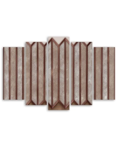 Modernes Wandbild - Buntes 3D -Fenster | Feeby