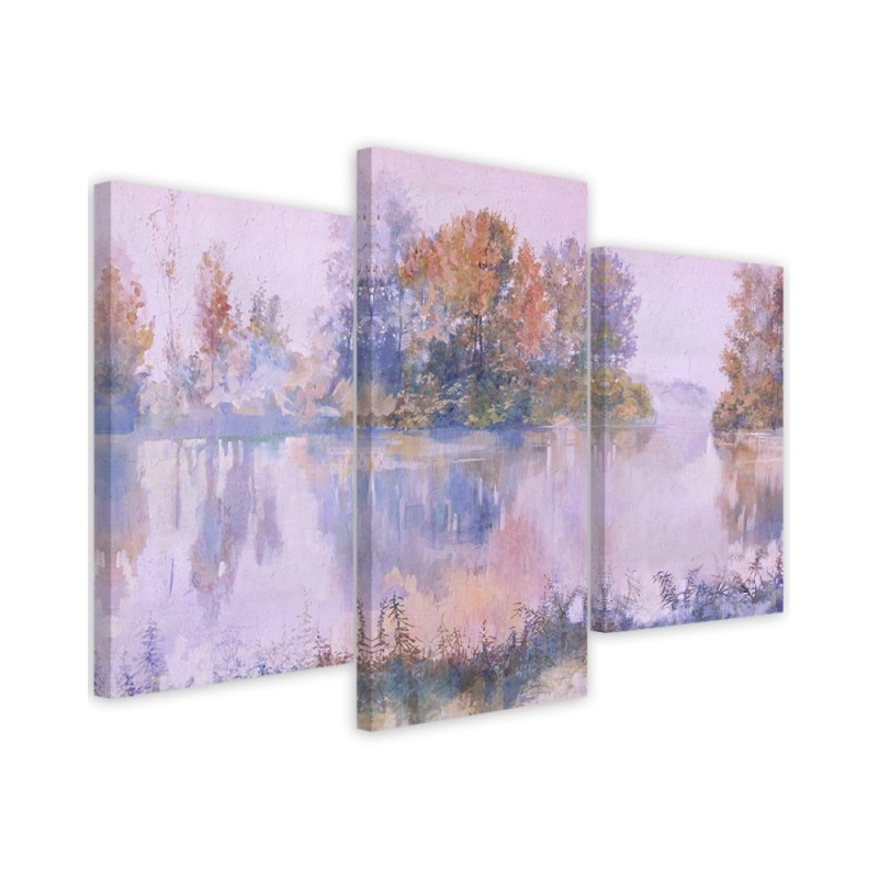Modern painting for the living room - Lake view | FEEBY