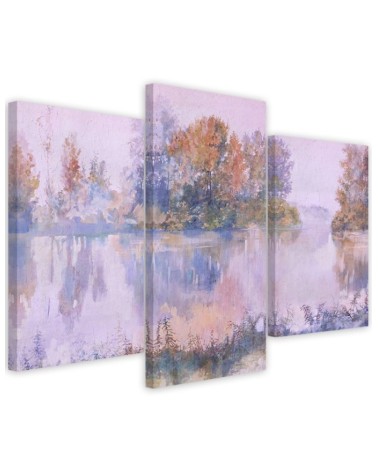 Modern painting for the living room - Lake view | FEEBY